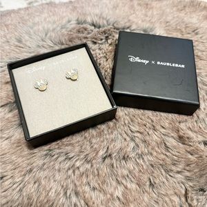 Disney X BAUBLEBAR Minnie Mouse 18k Gold Plated Sterling Silver Earrings